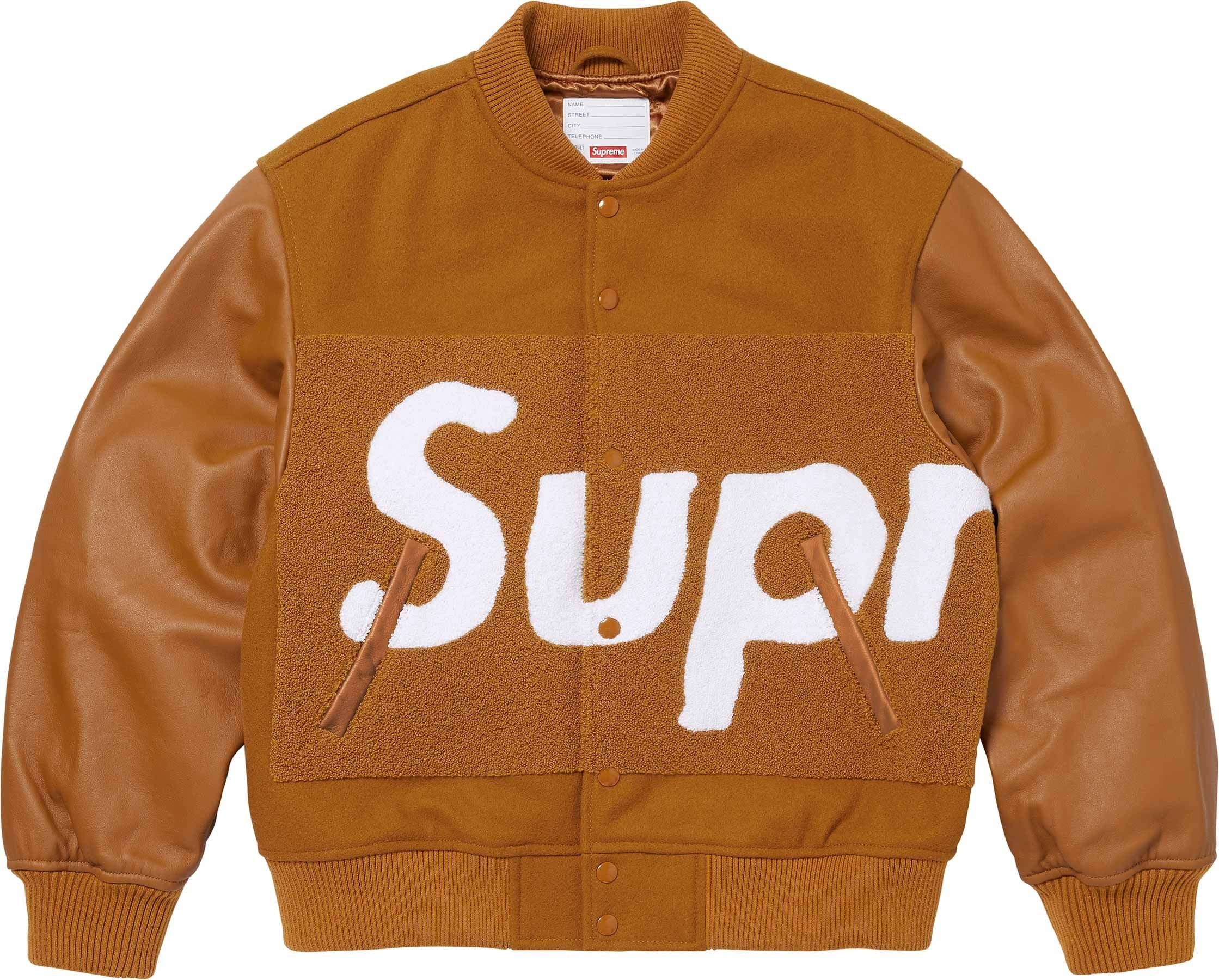 Big Logo Chenille Varsity Jacket view 17